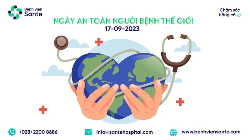 Bệnh viện Ngoại khoa Sante hưởng ứng ngày an toàn người bệnh thế giới 17/09/2023 Bệnh viện Ngoại khoa Sante hưởng ứng ngày an toàn người bệnh thế giới 17/09/2023