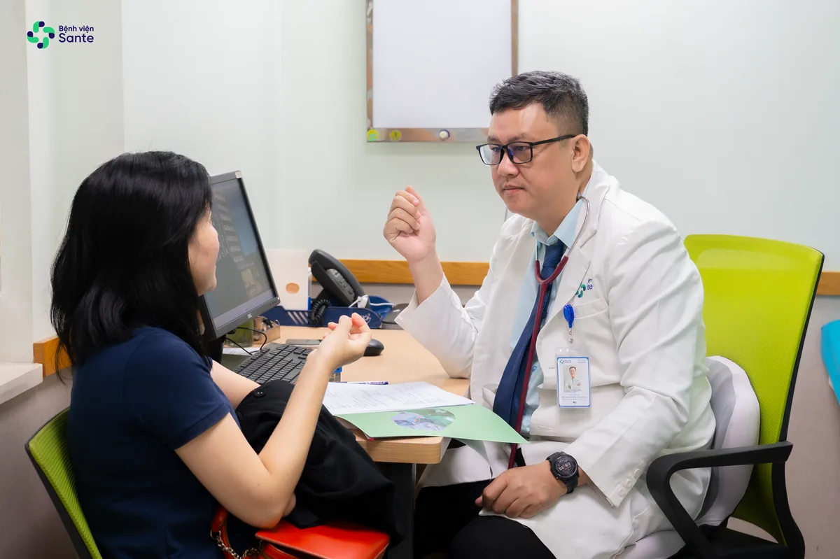 Quy trình khám chuyên khoa và kiểm tra các chỉ số sinh tồn tại Bệnh viện SANTE