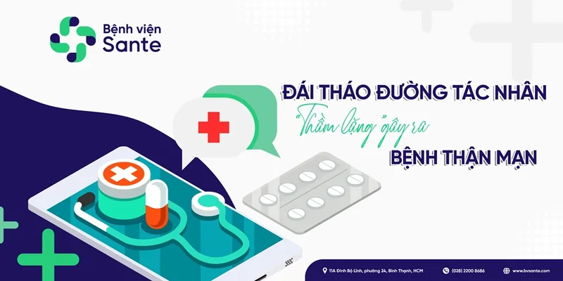 Đái tháo đường tác nhân "Thầm lặng" gây ra bệnh thận mạn - Bệnh viện SANTE Bình Thạnh, TP.HCM Đái tháo đường tác nhân "Thầm lặng" gây ra bệnh thận mạn - Bệnh viện SANTE Bình Thạnh, TP.HCM